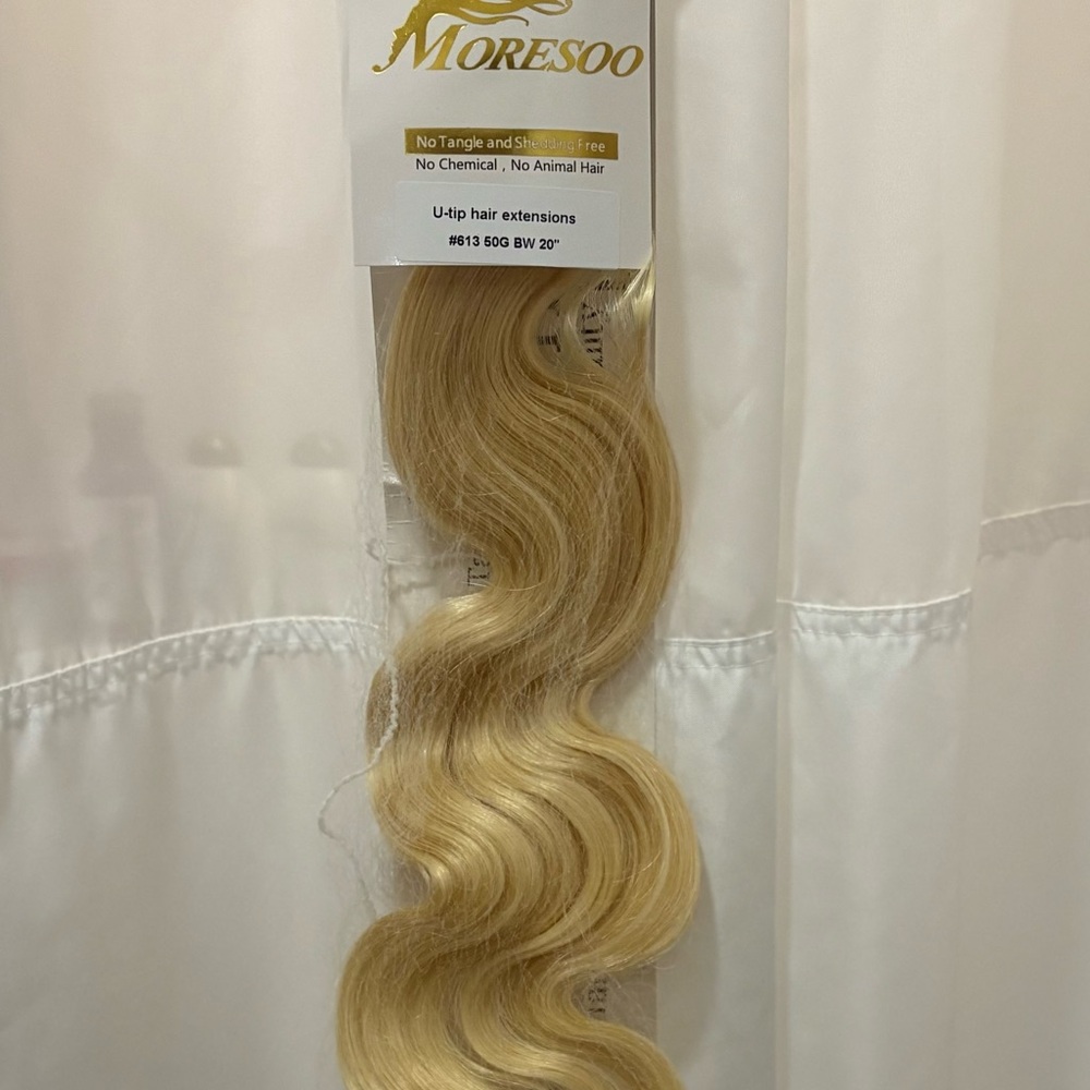 Moresoo Blonde Hair Extensions